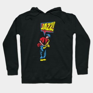 Saxophone Player Cartoon Style Hoodie